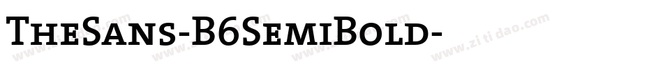 TheSans-B6SemiBold字体转换