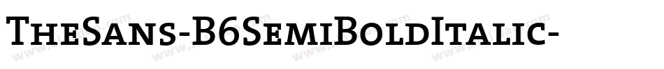 TheSans-B6SemiBoldItalic字体转换