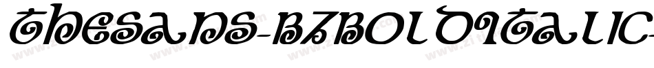 TheSans-B7BoldItalic字体转换