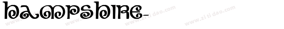 Hampshire字体转换