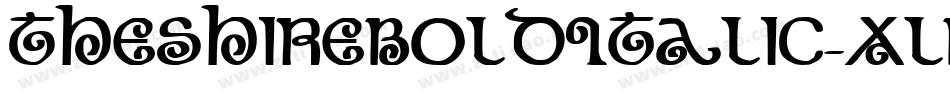 TheShireBoldItalic-XlBo字体转换 TheShireBoldItalic-XlBo字体转换