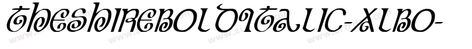 TheShireBoldItalic-XlBo字体转换 TheShireBoldItalic-XlBo字体转换