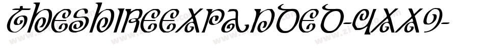 TheShireExpanded-4xX9字体转换 TheShireExpanded-4xX9字体转换