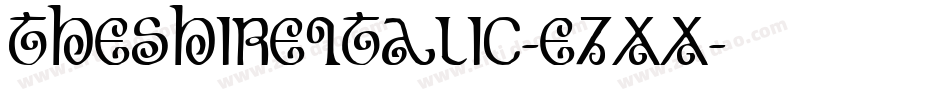 TheShireItalic-e7xx字体转换