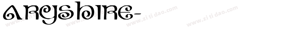 Aryshire字体转换