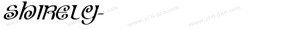 Shirely字体转换
