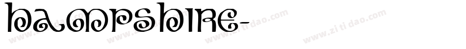 Hampshire字体转换