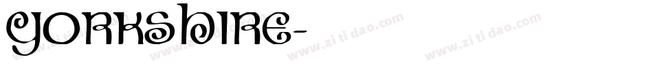 Yorkshire字体转换