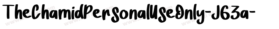 TheChamidPersonalUseOnly-J63a字体转换 TheChamidPersonalUseOnly-J63a字体转换