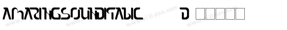 AmazingSoundItalic-853D字体转换