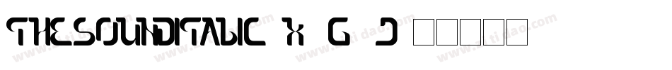 TheSoundItalic-X3G8j字体转换