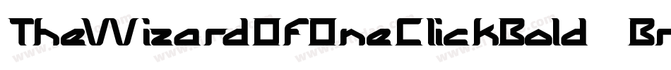 TheWizardOfOneClickBold-7Br1w字体转换