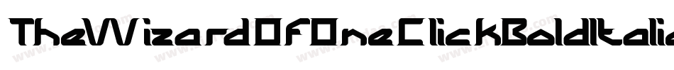 TheWizardOfOneClickBoldItalic-mL1lj字体转换