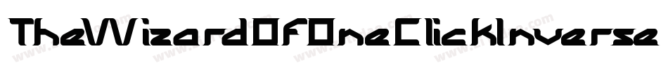 TheWizardOfOneClickInverse-d9xKg字体转换