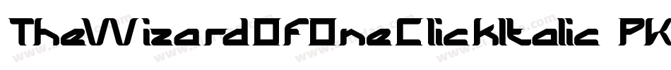 TheWizardOfOneClickItalic-PKGO2字体转换