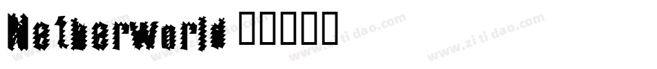 Netherworld字体转换