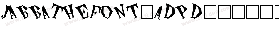 JabbaTheFont-ADpD字体转换