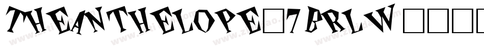 TheAnthelope-7Brlw字体转换 TheAnthelope-7Brlw字体转换