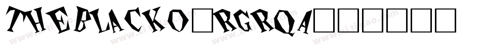 TheBlacko-rgrqA字体转换