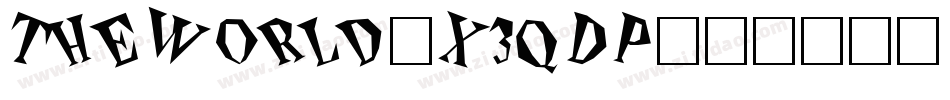 TheWorld-X3qDP字体转换