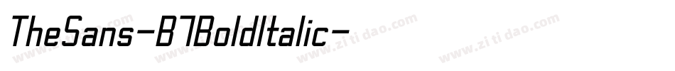 TheSans-B7BoldItalic字体转换