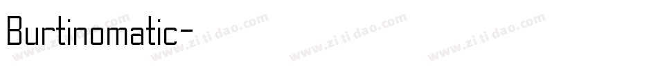 Burtinomatic字体转换