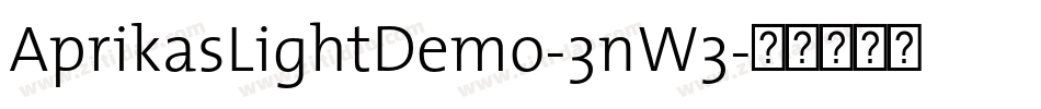 AprikasLightDemo-3nW3字体转换