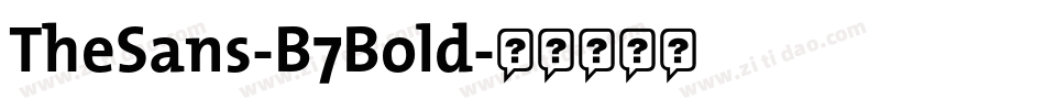 TheSans-B7Bold字体转换