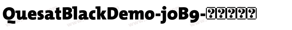 QuesatBlackDemo-j0B9字体转换