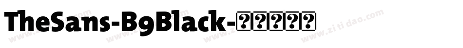 TheSans-B9Black字体转换