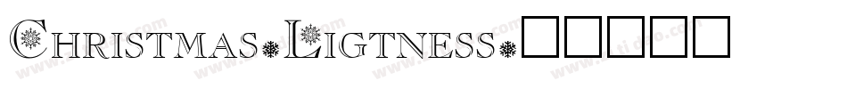 Christmas-Ligtness字体转换