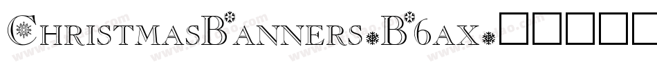 ChristmasBanners-B6ax字体转换