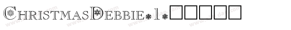ChristmasDebbie-1字体转换