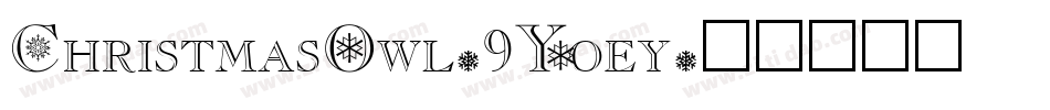 ChristmasOwl-9Yoey字体转换