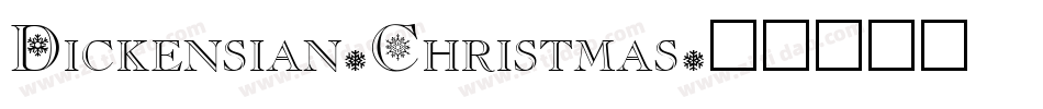 Dickensian-Christmas字体转换