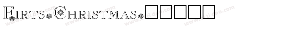 Firts-Christmas字体转换