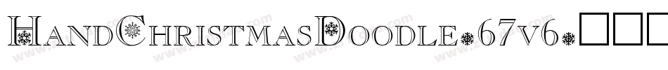 HandChristmasDoodle-67v6字体转换