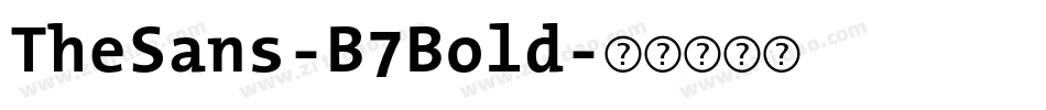 TheSans-B7Bold字体转换