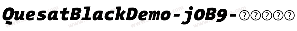 QuesatBlackDemo-j0B9字体转换