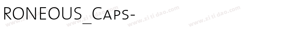 RONEOUS_Caps字体转换