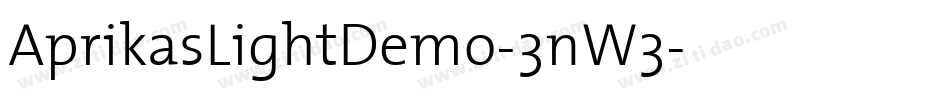 AprikasLightDemo-3nW3字体转换
