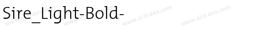 Sire_Light-Bold字体转换