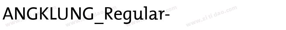 ANGKLUNG_Regular字体转换