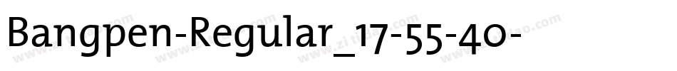 Bangpen-Regular_17-55-40字体转换