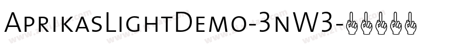 AprikasLightDemo-3nW3字体转换