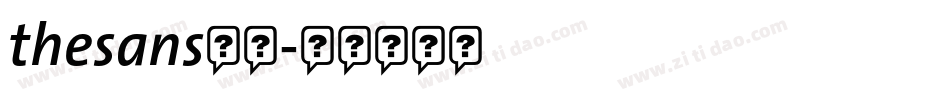 thesans字体字体转换