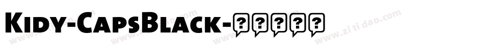 Kidy-CapsBlack字体转换