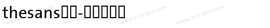 thesans字体字体转换