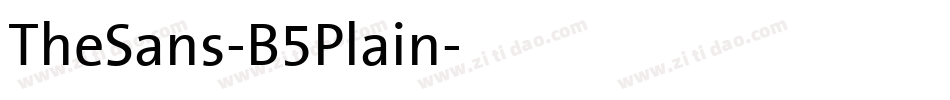TheSans-B5Plain字体转换