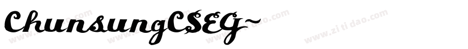 ChunsungCSEG字体转换